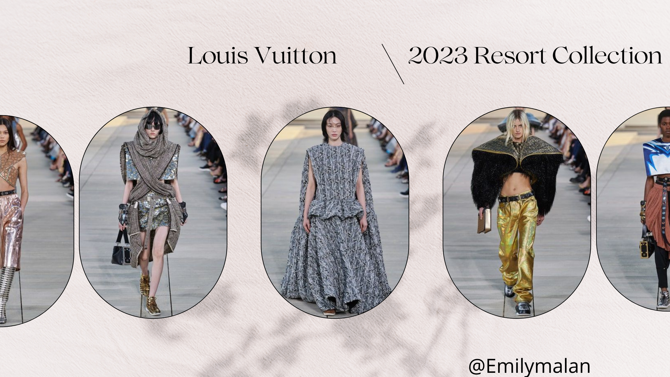 Past-Present-Future Goddesses. Louis Vuitton Resort 2023 – Design & Culture  by Ed